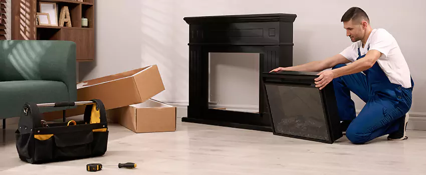 Old Rusted Metal Fireplace Repair And Replacement in Rio Rico, AZ